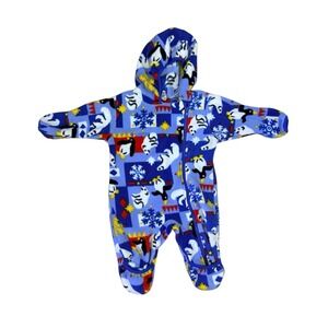 Columbia Baby Fleece Snow Suit 0-12 Months POLAR BEAR PENGUIN PRINT